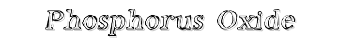 Phosphorus Oxide font